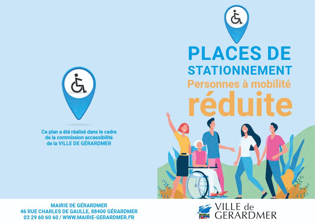 Plan des parkings PMR à Gérardmer