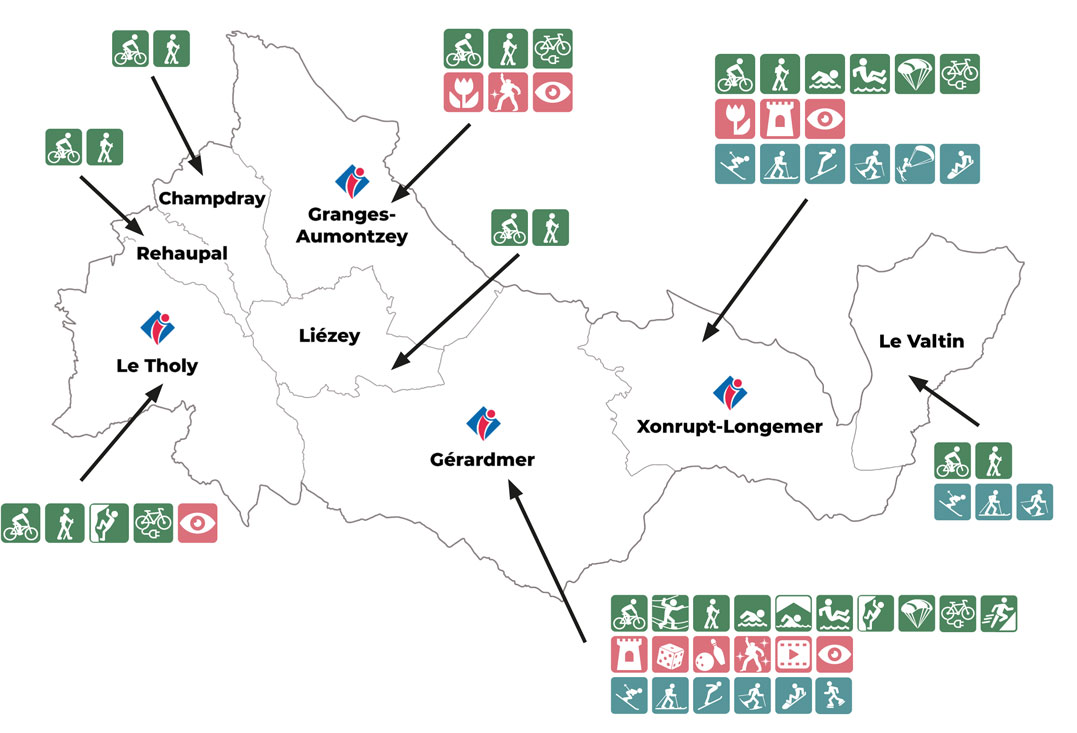 carte gerardmer hautes vosges