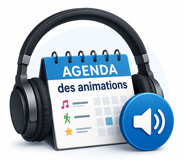 Écouter l'agenda des animations